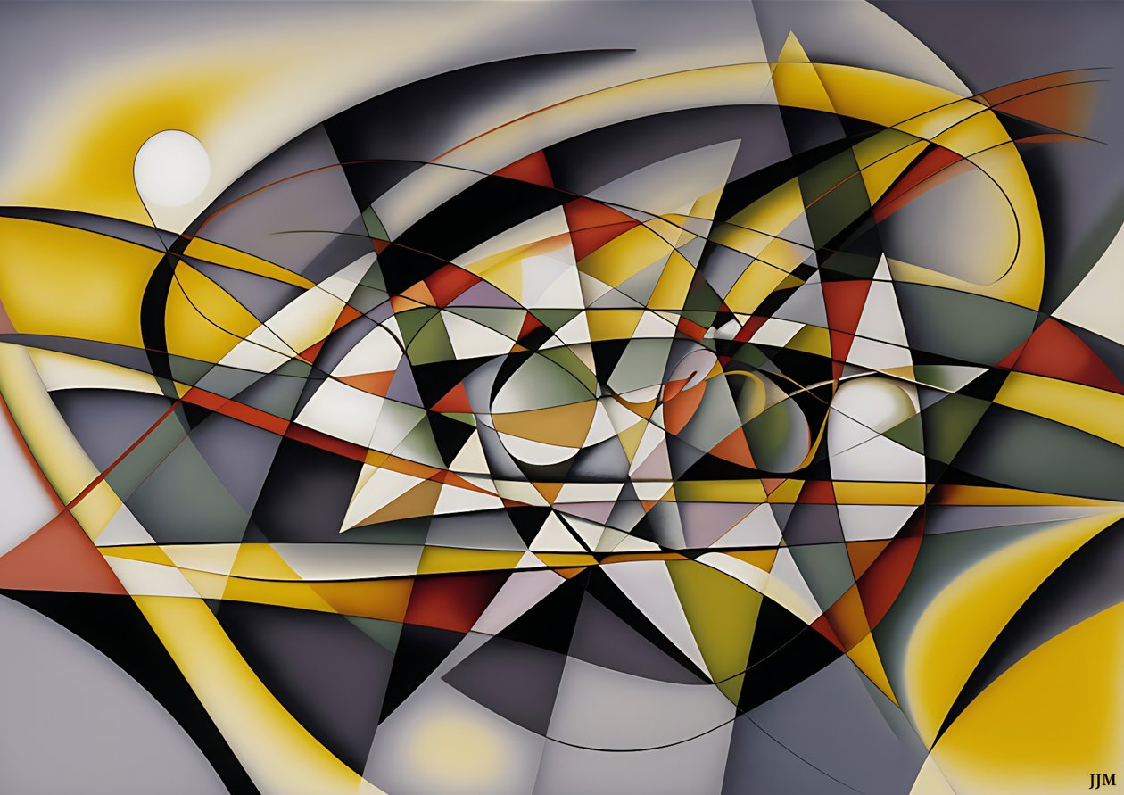 resumen: silver-yellow_curve 5 de Josef Johann Michel