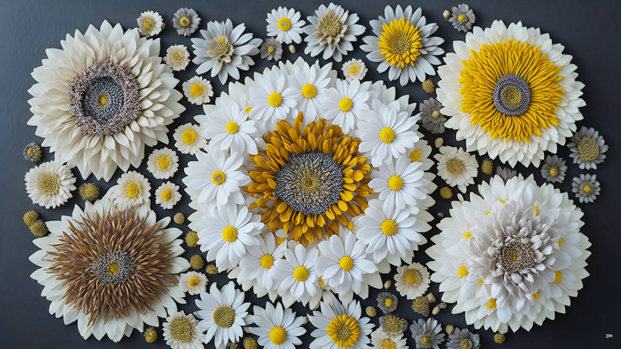mandala: Manzanilla-Matricaria elementos_02 de Josef Johann Michel