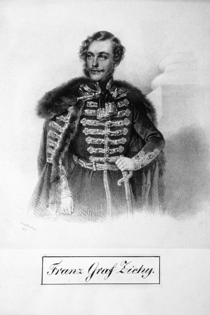 Franz Graf Zichy Litho de Josef Kriehuber