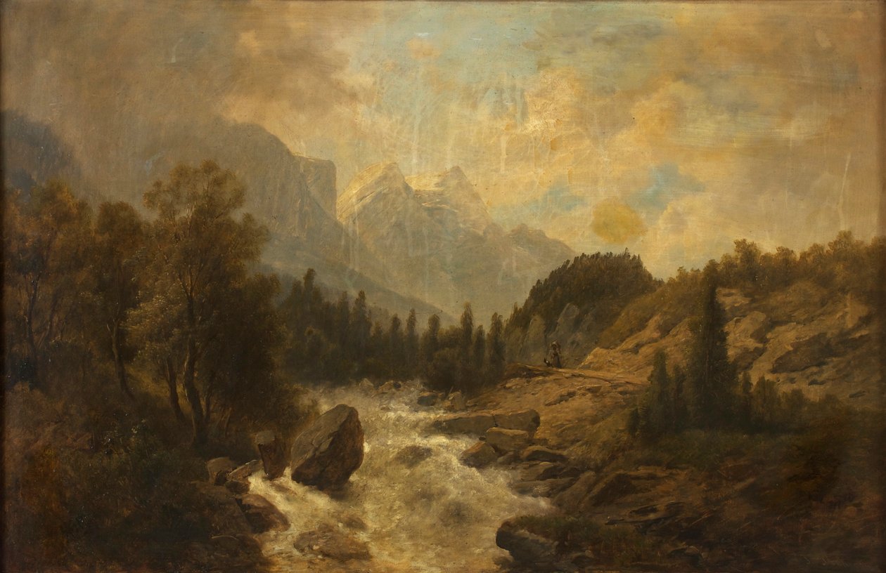 paisaje forestal de Josef Kriehuber