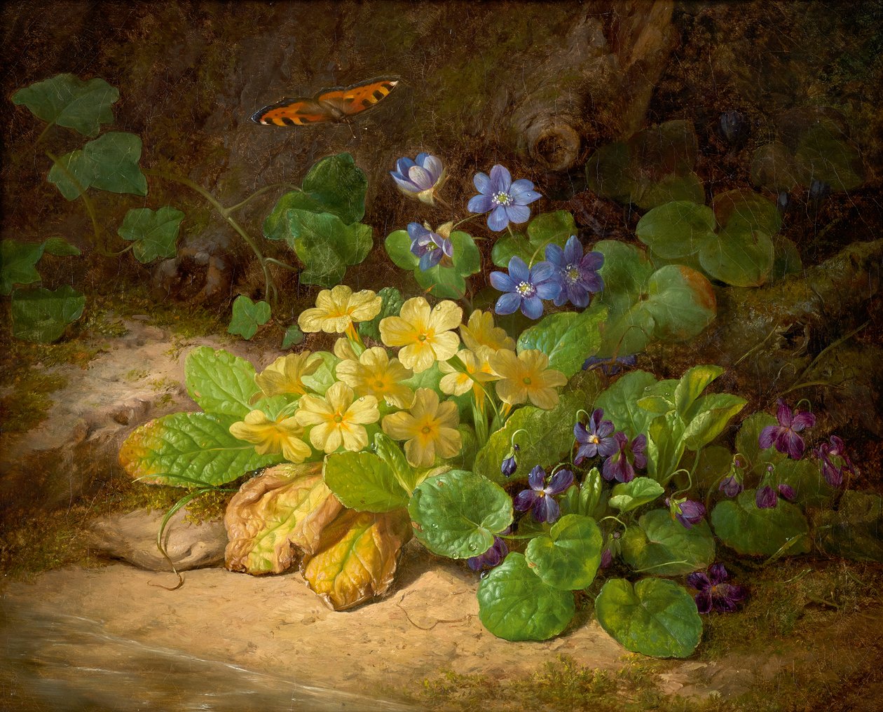 Pequeño trozo de flores (flores alpinas) de Josef Lauer