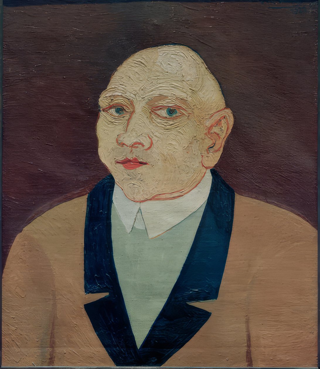Hombre con chaqueta amarilla de Josef Scharl