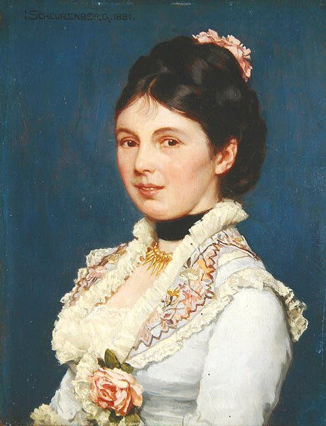 Retrato de una dama de Josef Scheurenberg