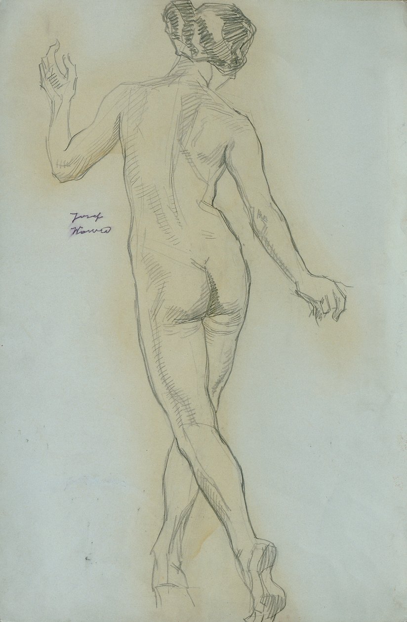 espalda desnuda de Josef Wawra