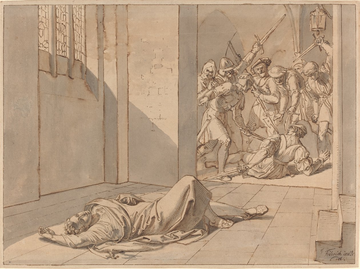 El Asesinato del Rey Wenzel III de Josef von Führich