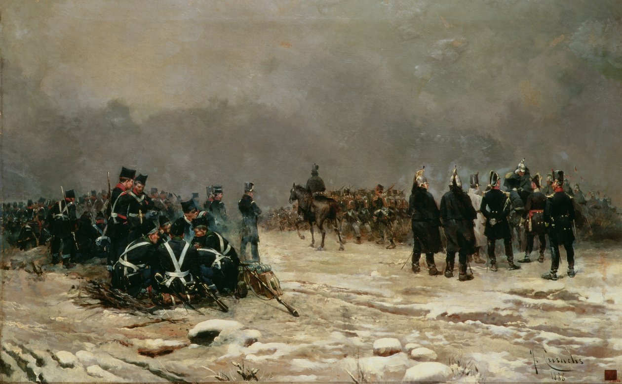La batalla de Arlabón de Josep Cusachs y Cusachs