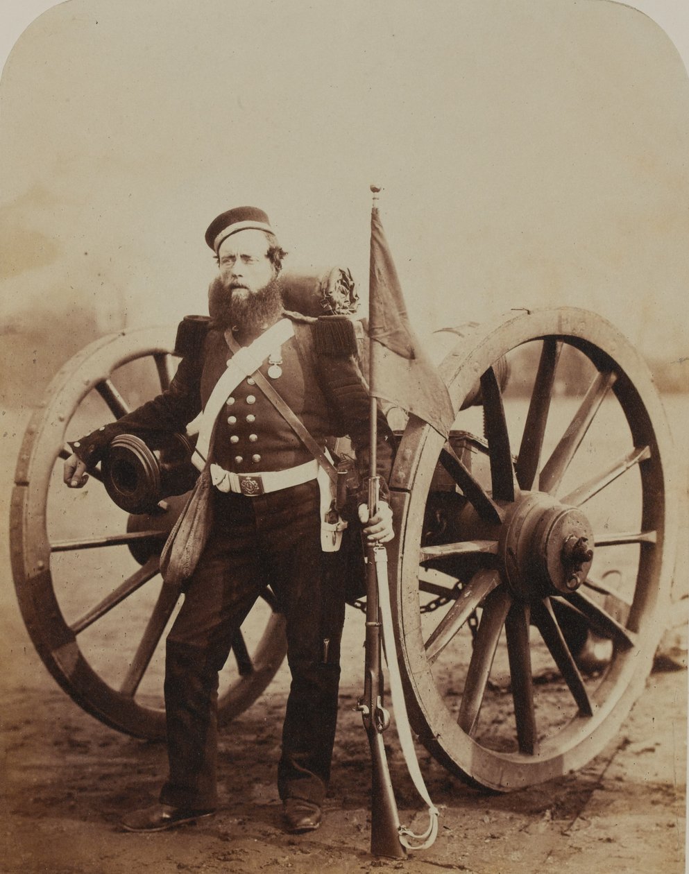 Sargento William Russell, Artillería Real, 1856 de Robert Howlett