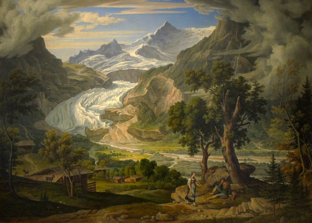 El glaciar Grindelwald en los Alpes de Joseph Anton Koch