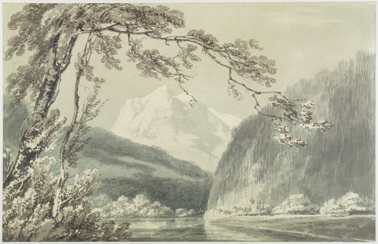 Cerca de Grindelwald, c.1796 de Joseph Mallord William Turner
