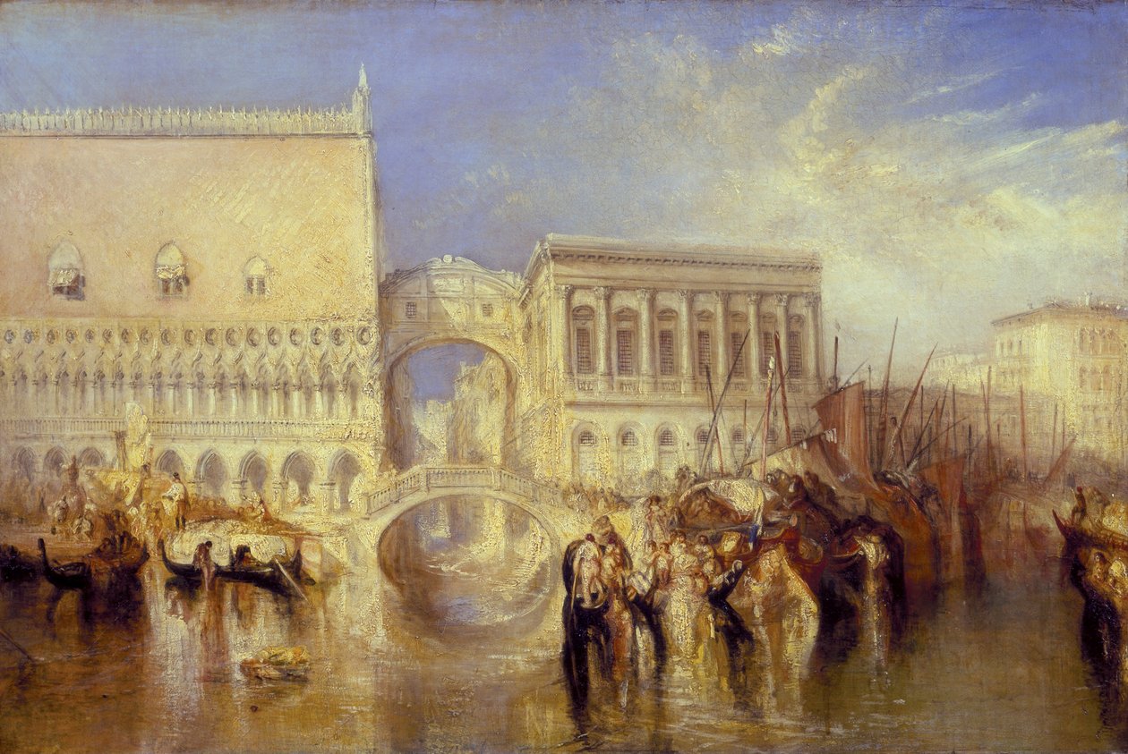 Venecia, el Puente de los Suspiros de Joseph Mallord William Turner