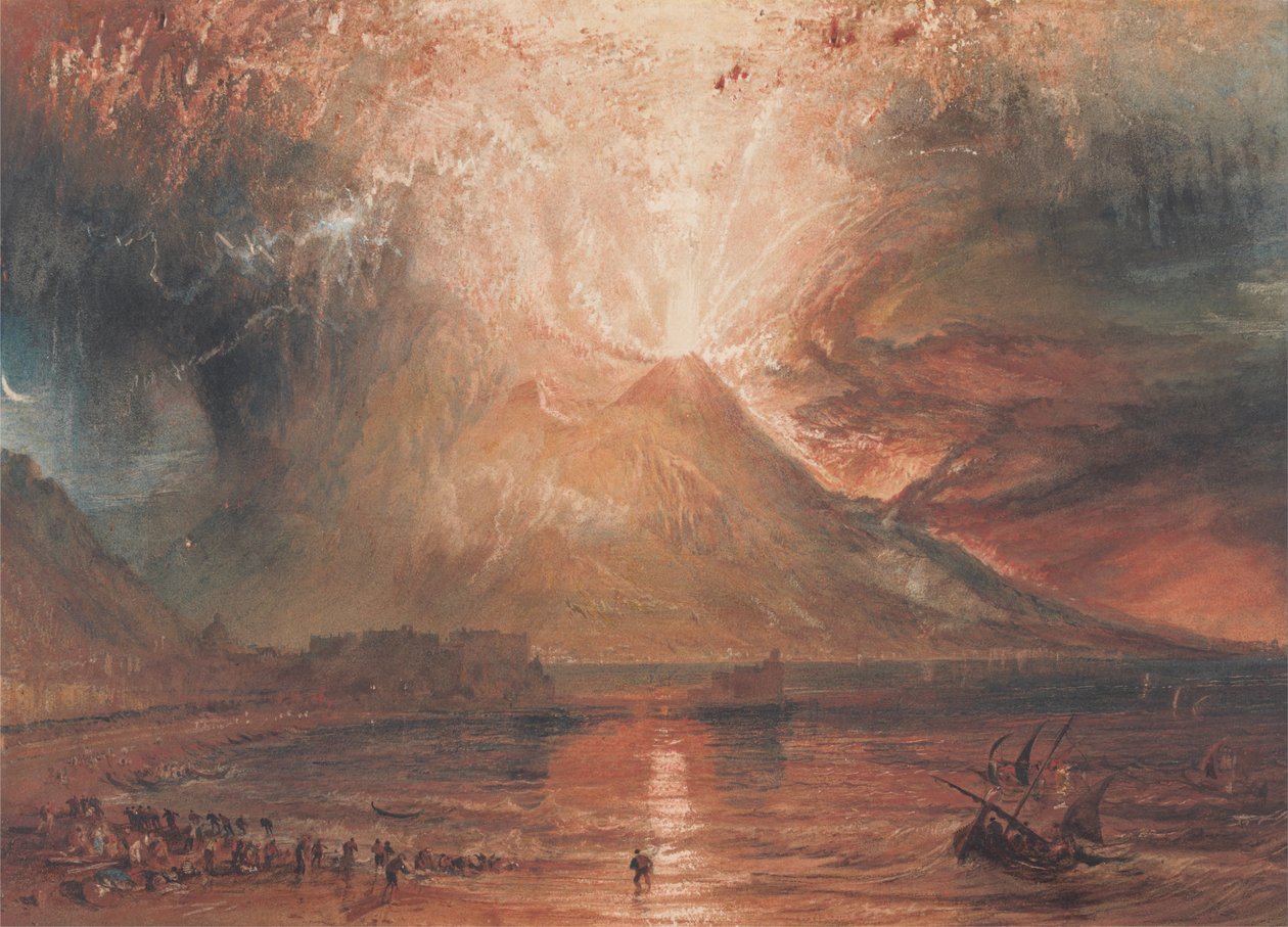 El Vesubio en erupción de Joseph Mallord William Turner