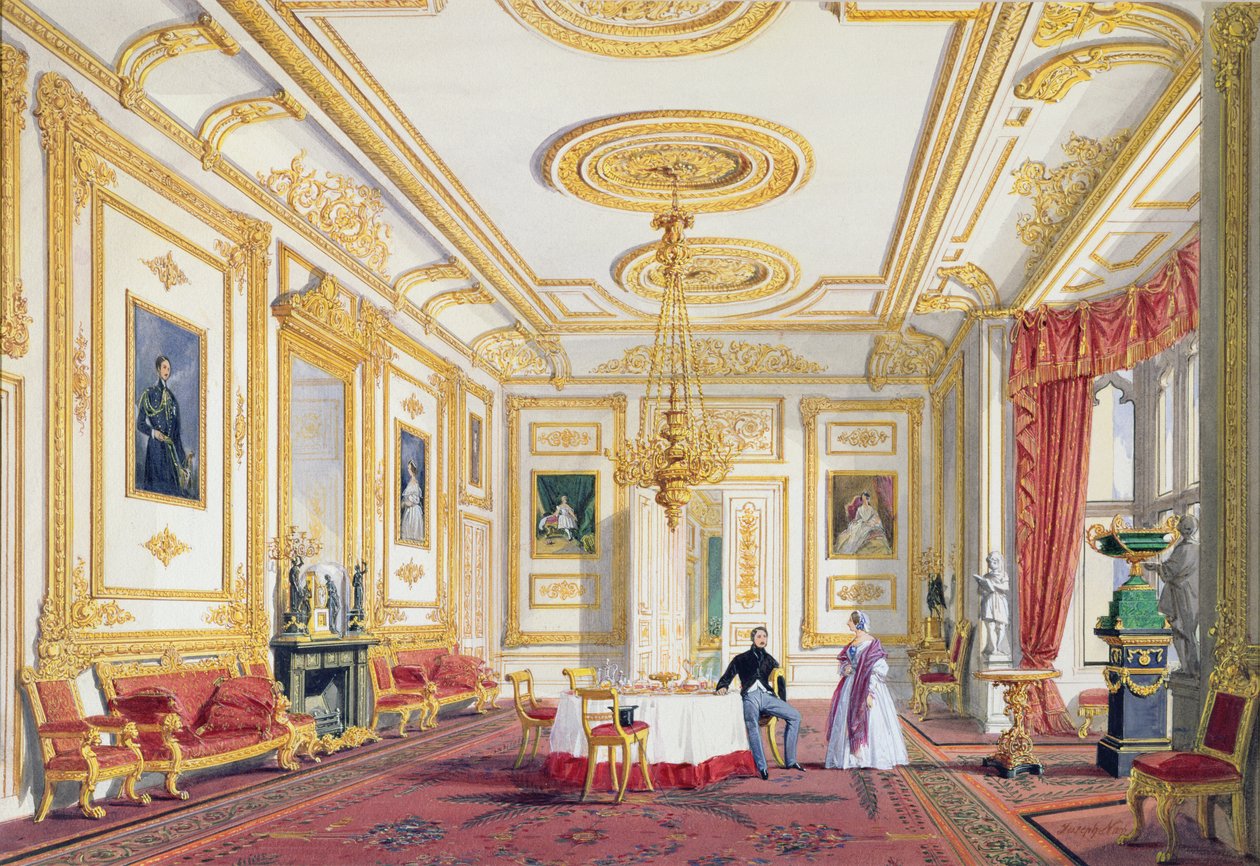 El Salón Blanco en el Castillo de Windsor de Joseph Nash