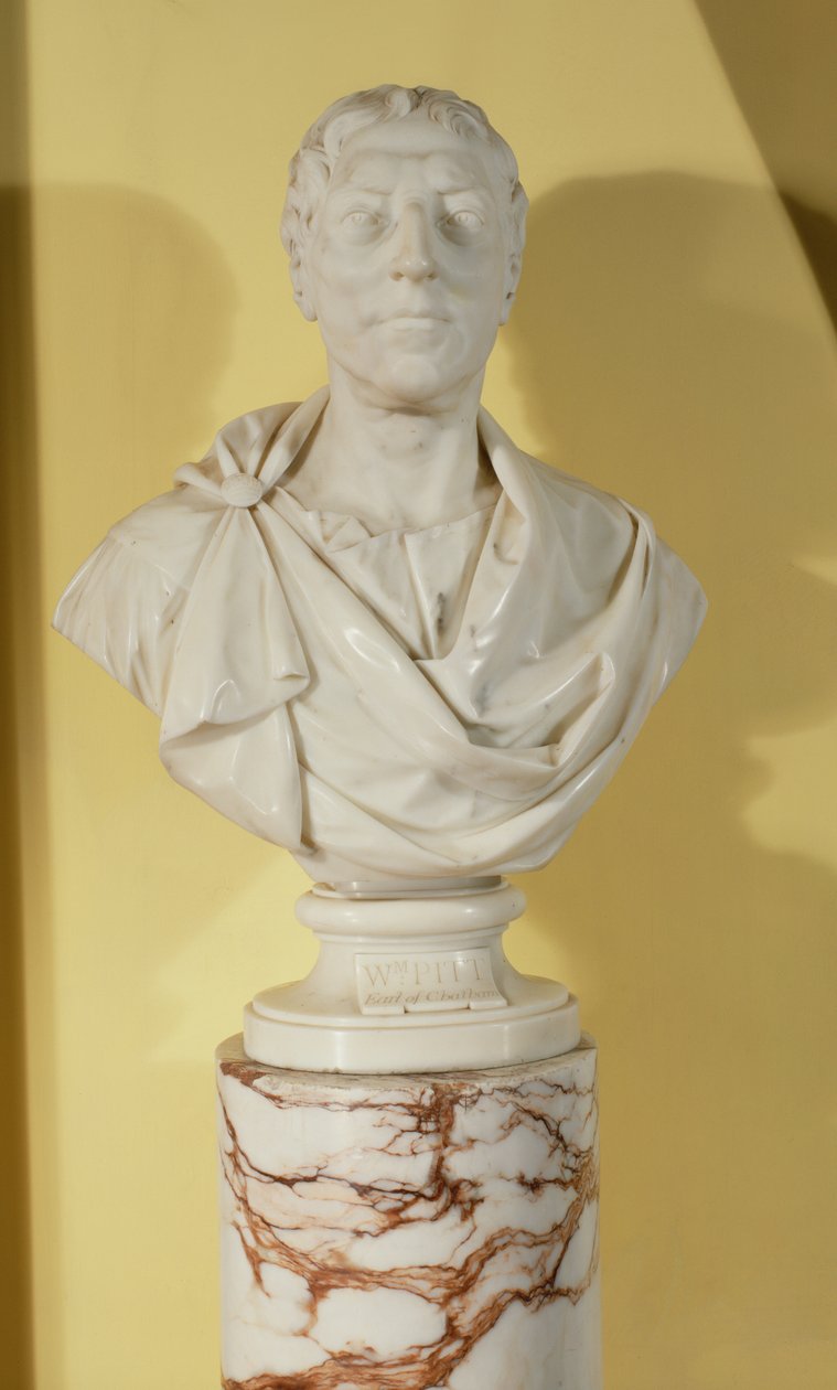 Busto de William Pitt el Viejo, 1er Conde de Chatham (1708-78) de Joseph Nollekens