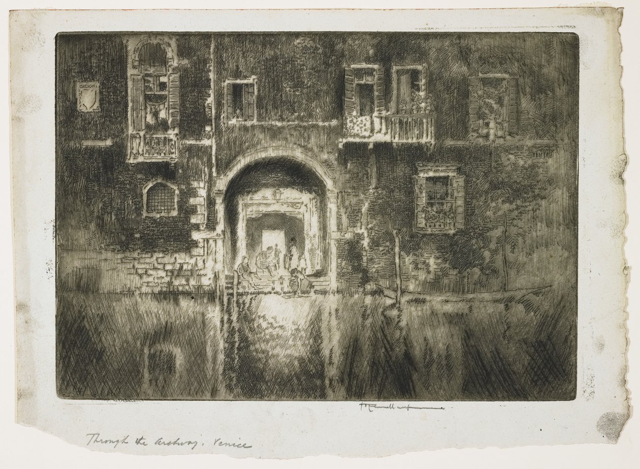 Cerca de la Abazzia, Venecia, 1883 de Joseph Pennell