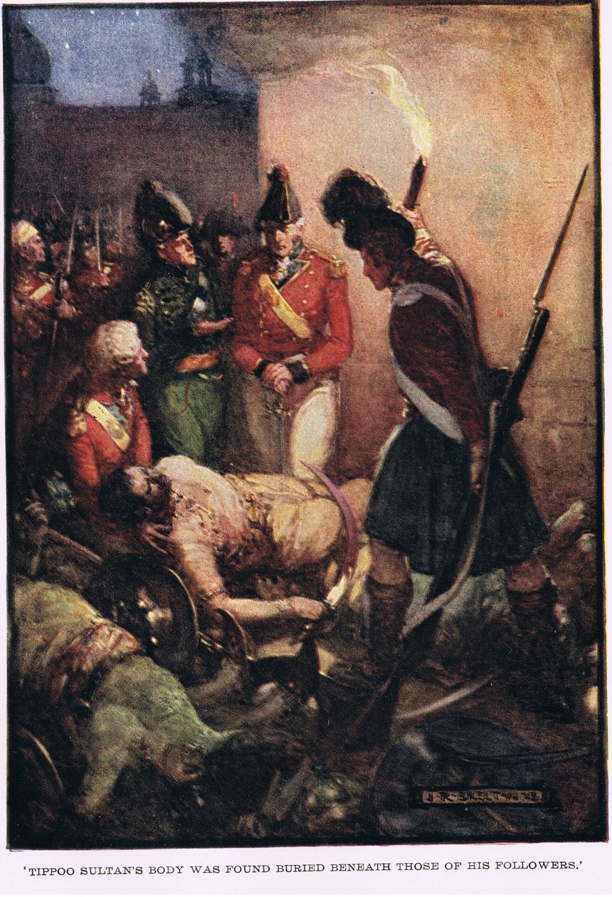 El cuerpo de Tipoo Sultan fue encontrado enterrado bajo los de sus seguidores de Joseph Ratcliffe Skelton