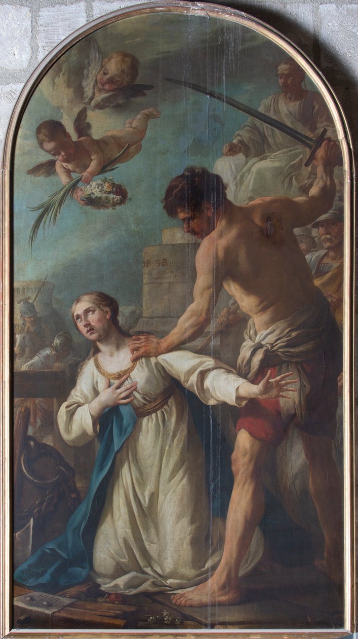 El mártir de Santa Catalina de Joseph Marie the Elder Vien
