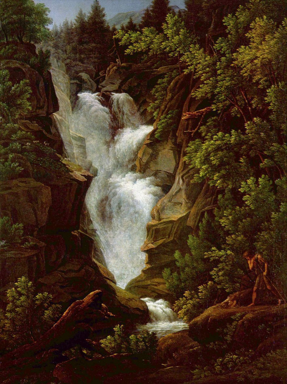 Cascada en las Tierras Altas de Berna de Joseph Anton Koch