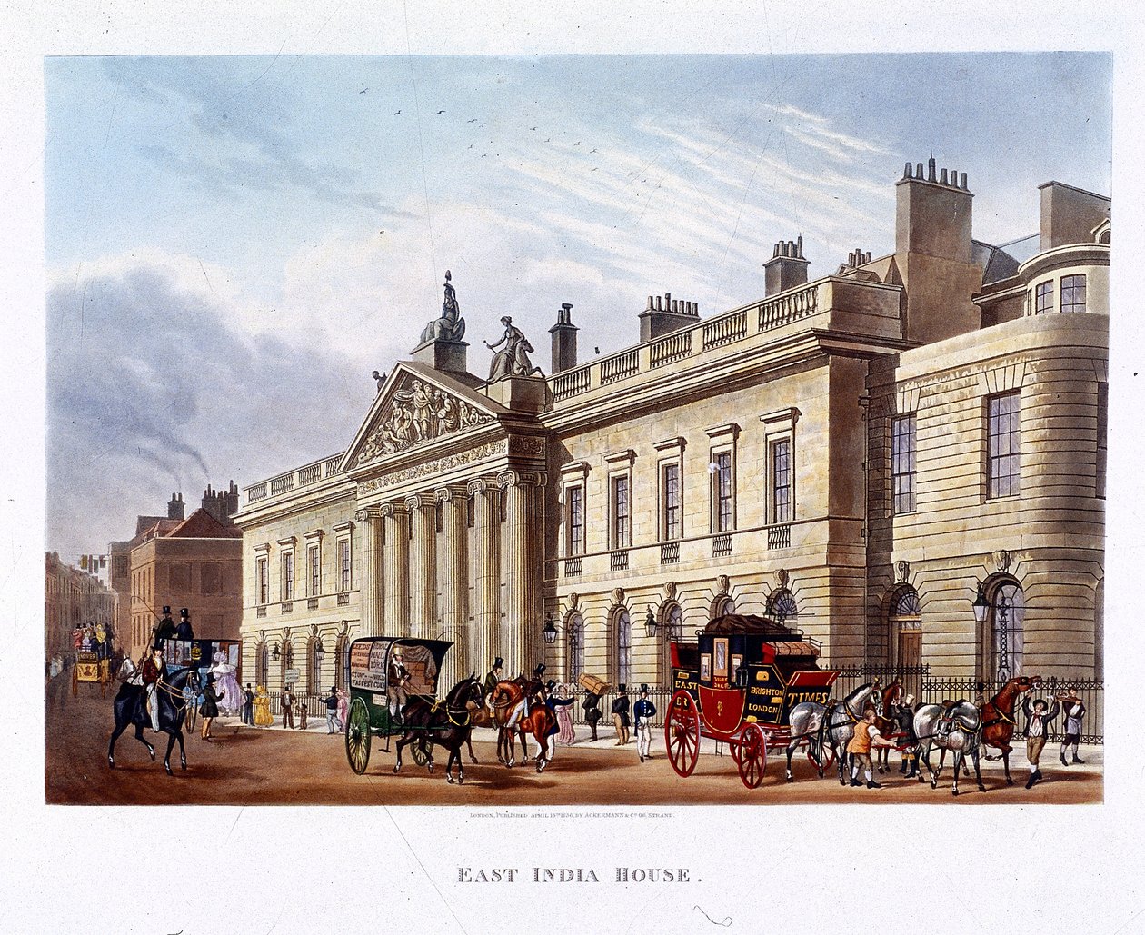 Casa de la India Oriental, Londres, 1836 de Joseph Constantine Stadler