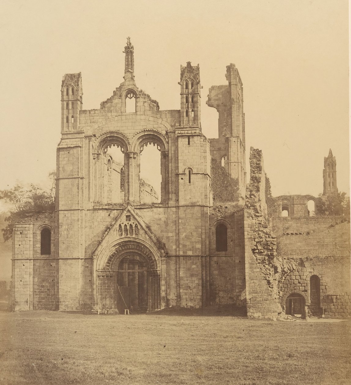 Abadía de Kirkstall. Desde el oeste de Joseph Cundall