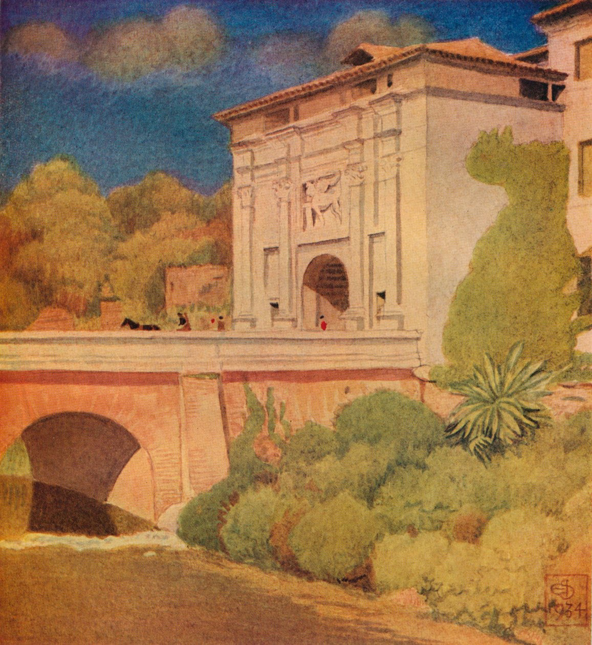 Porta Cavour, Treviso, 1934, 1936 de Joseph Edward Southall