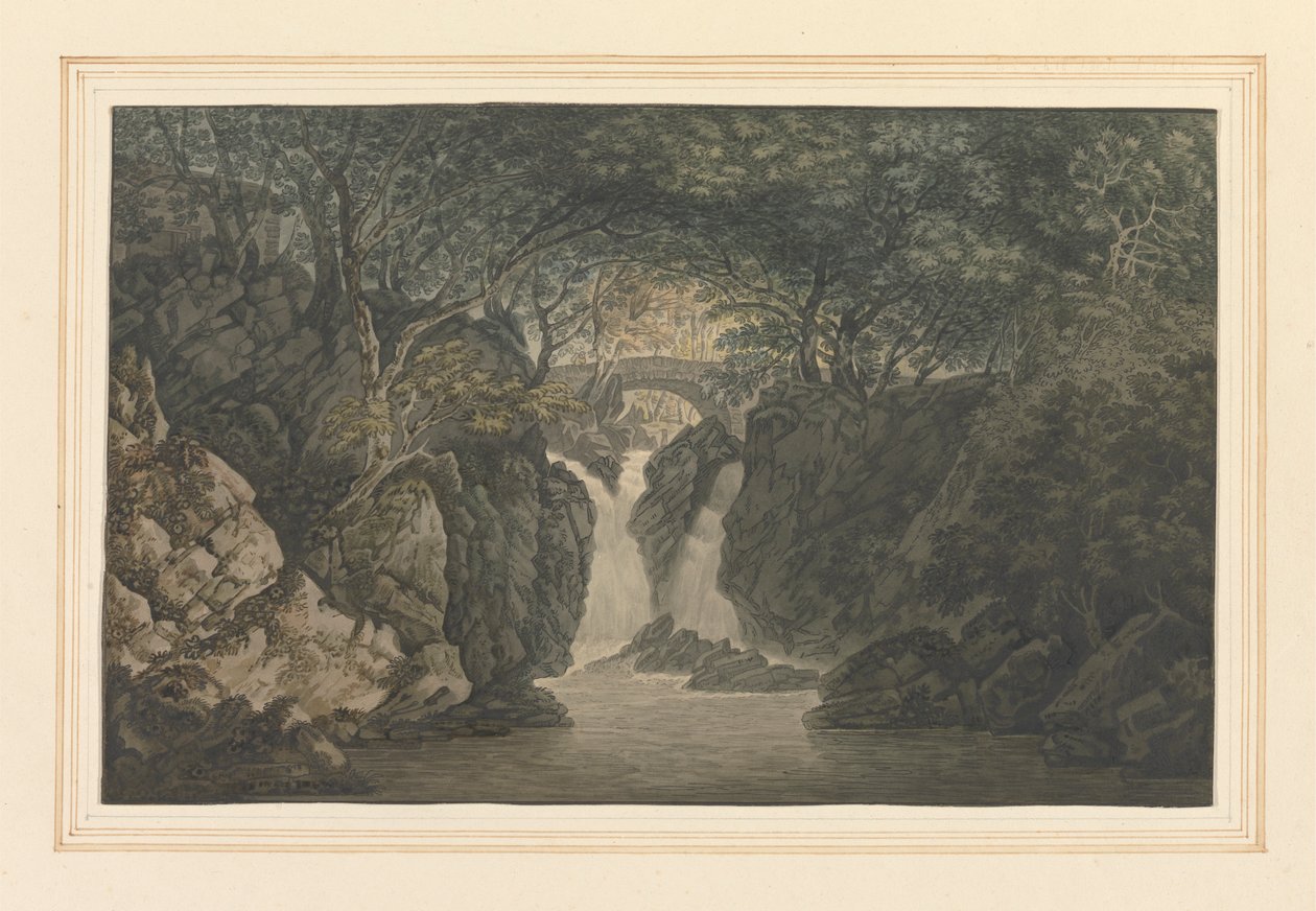Cascada inferior de Rydal de Joseph Farington
