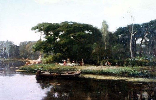 Un picnic de verano de Joseph Gerardus van Jole