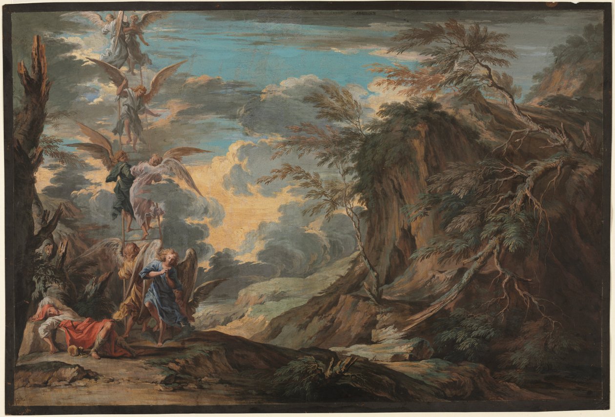 Sueño de Jacob, c. 1720 de Joseph Goupy