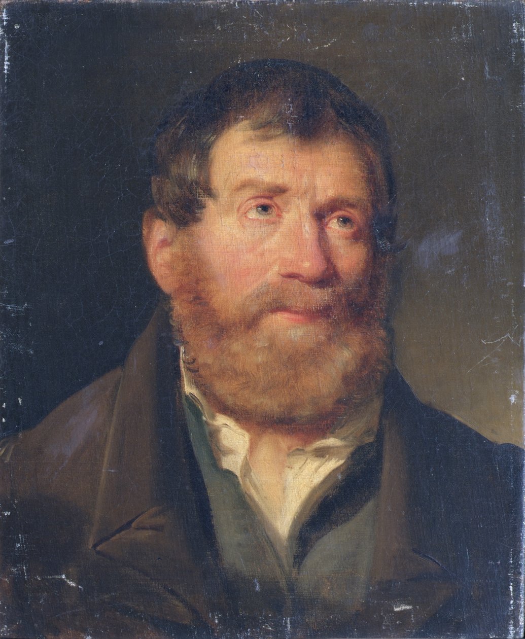 Estudio de la cabeza de un hombre. de Joseph Hasslwander