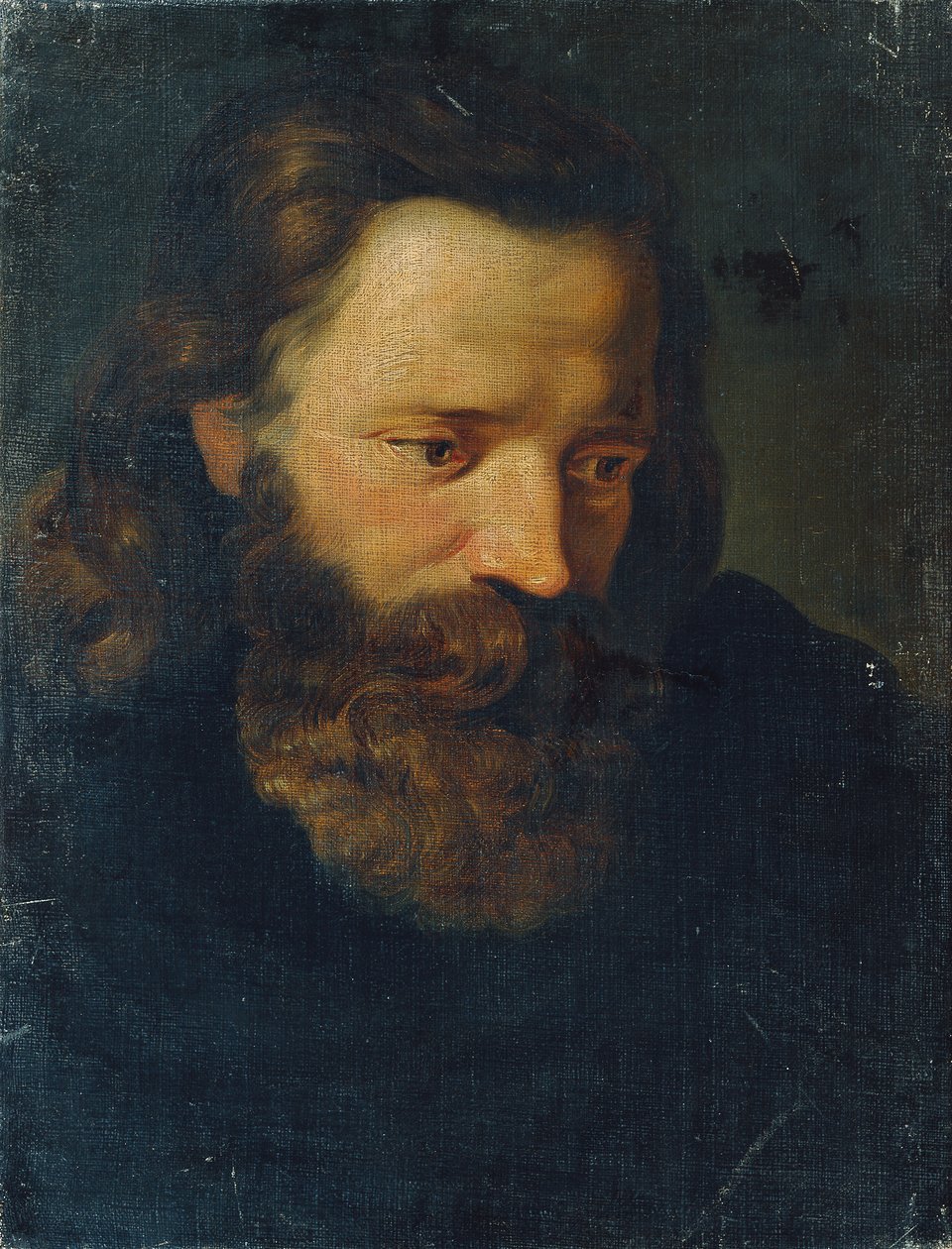 Cabeza de estudio de un hombre barbudo I de Joseph Hasslwander