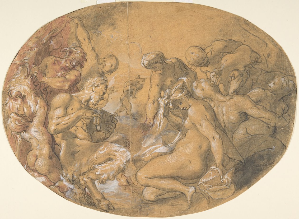 Sátiros y Ninfas, ca. 1599 de Joseph Heintz the Elder