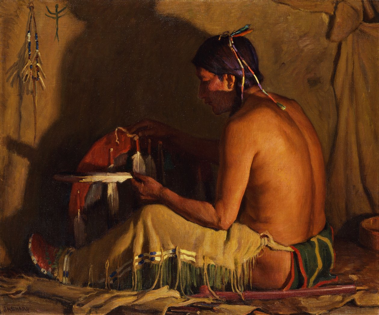 Luz de fuego de Joseph Henry Sharp