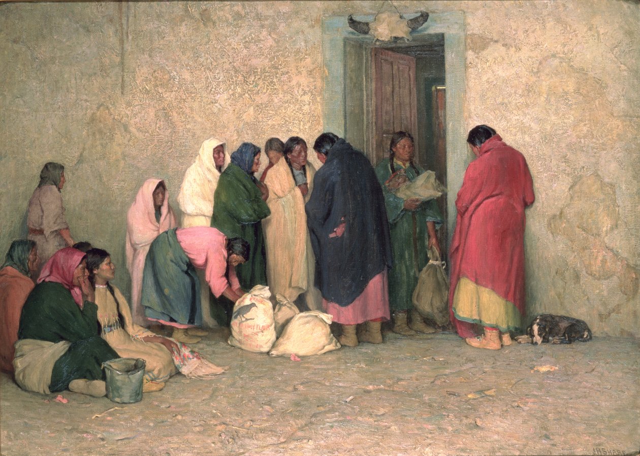Día de racionamiento en la Reserva de Joseph Henry Sharp