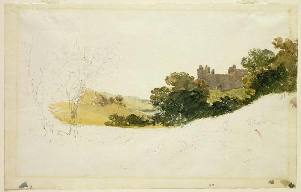 Palacio de Linlithgow, Escocia de Joseph Mallord William Turner