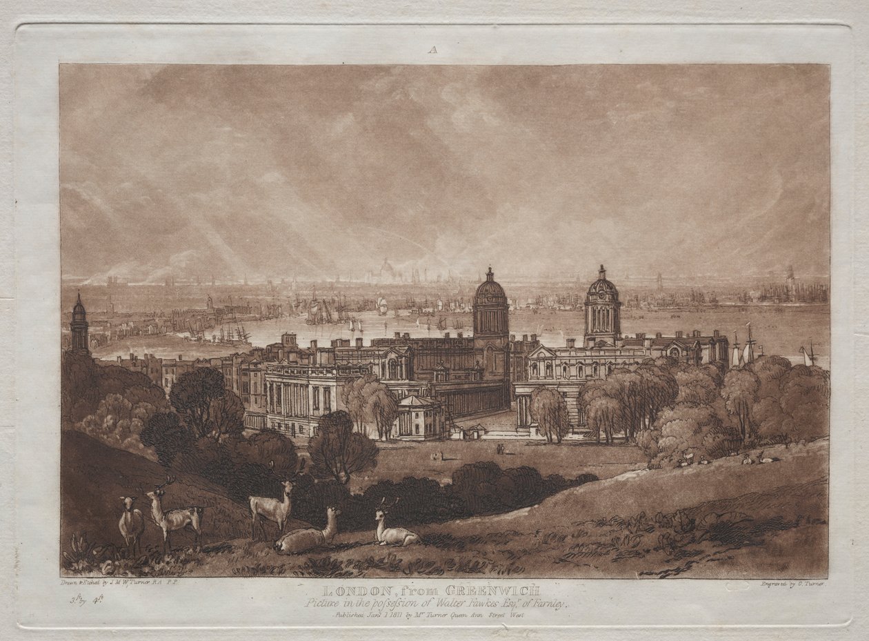 Londres desde Greenwich de Joseph Mallord William Turner