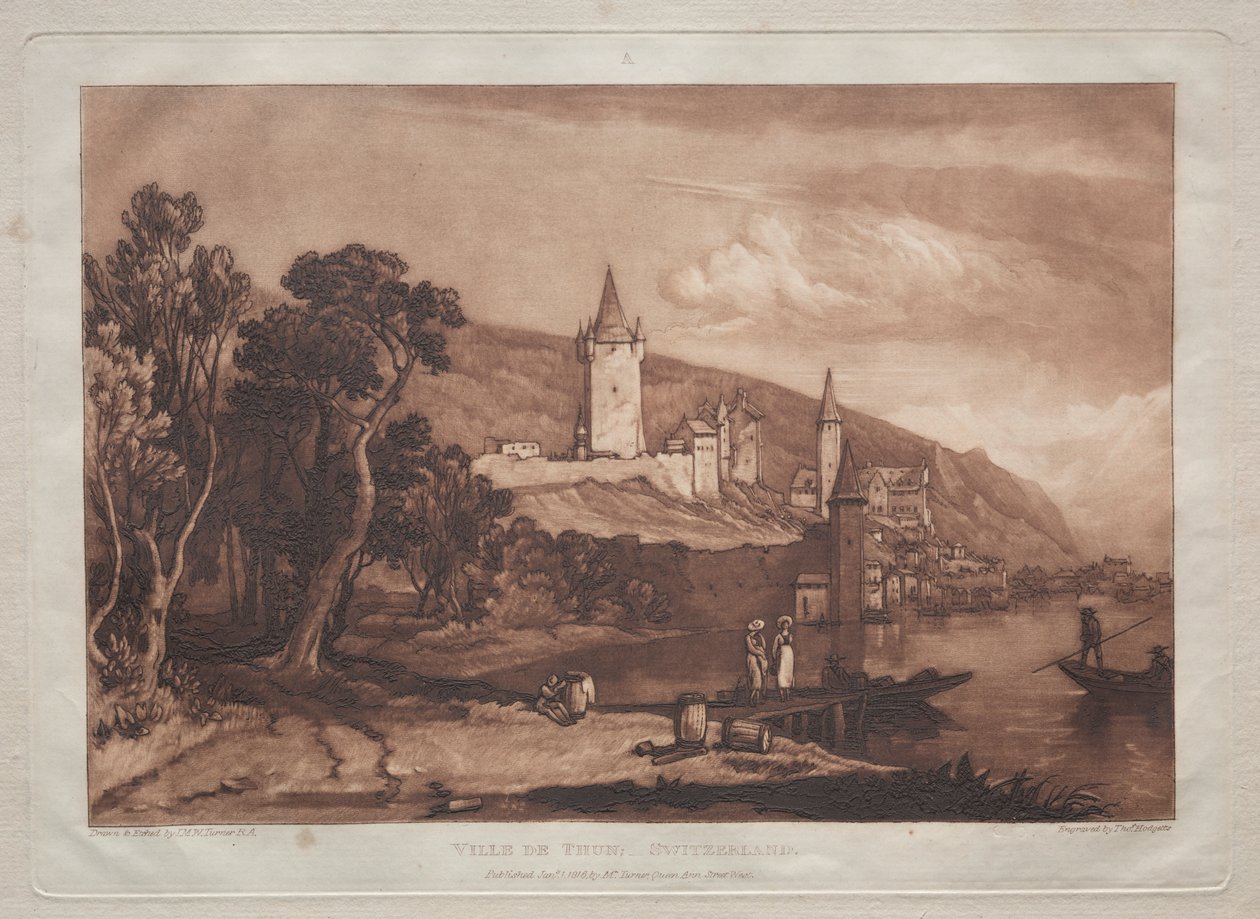 Ville de Thun de Joseph Mallord William Turner