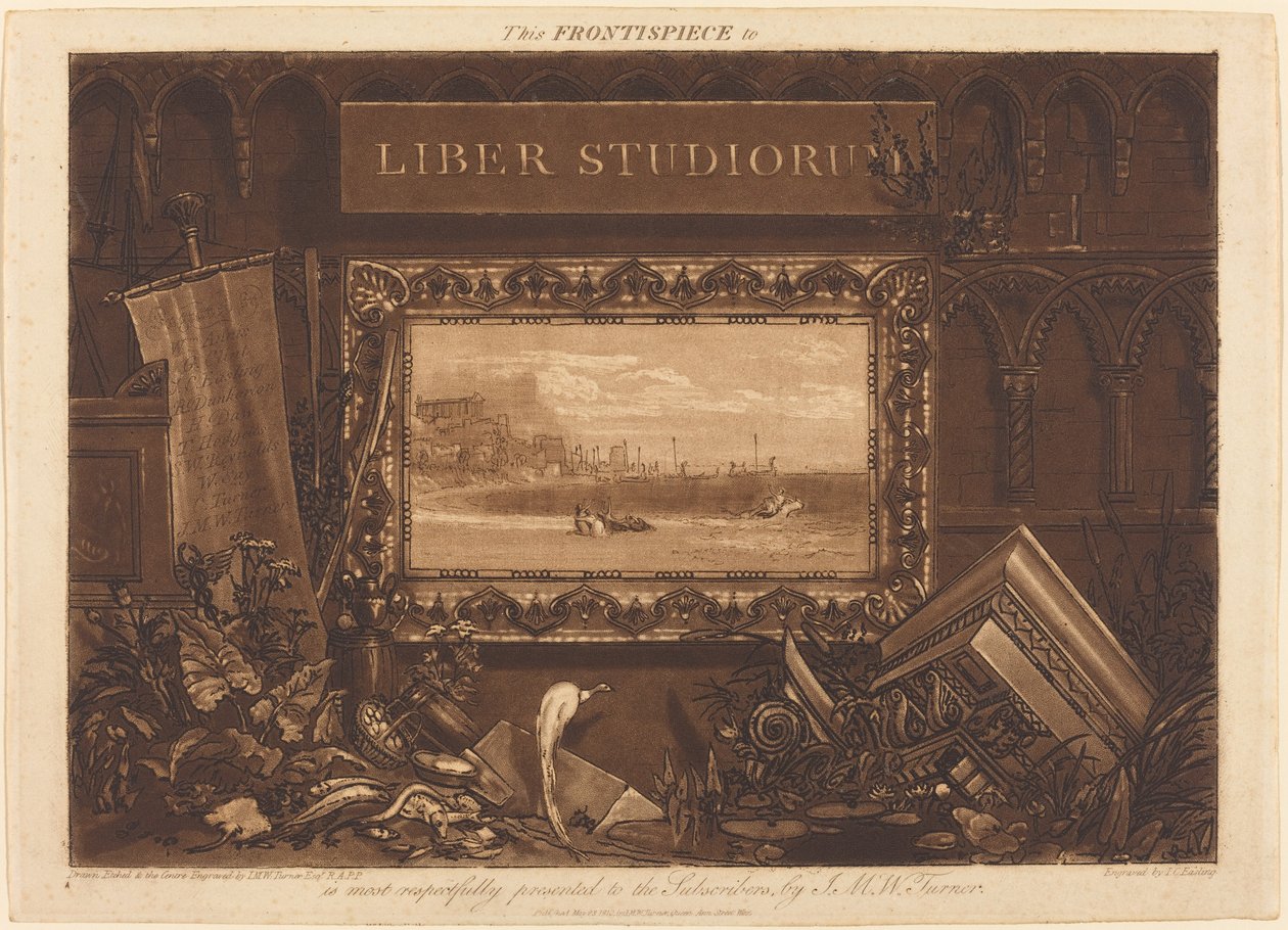 Frontispicio de Joseph Mallord William Turner and J.C. Easling