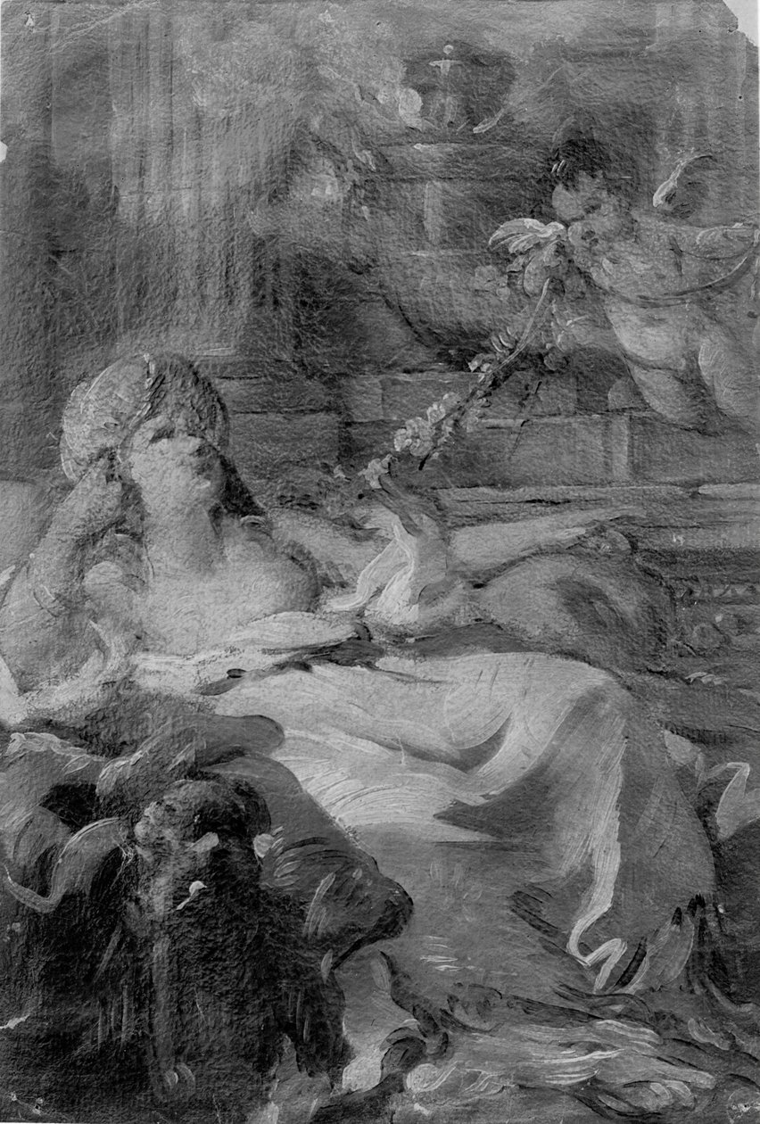 Mujer Reclining de Joseph Marie Vien the Elder