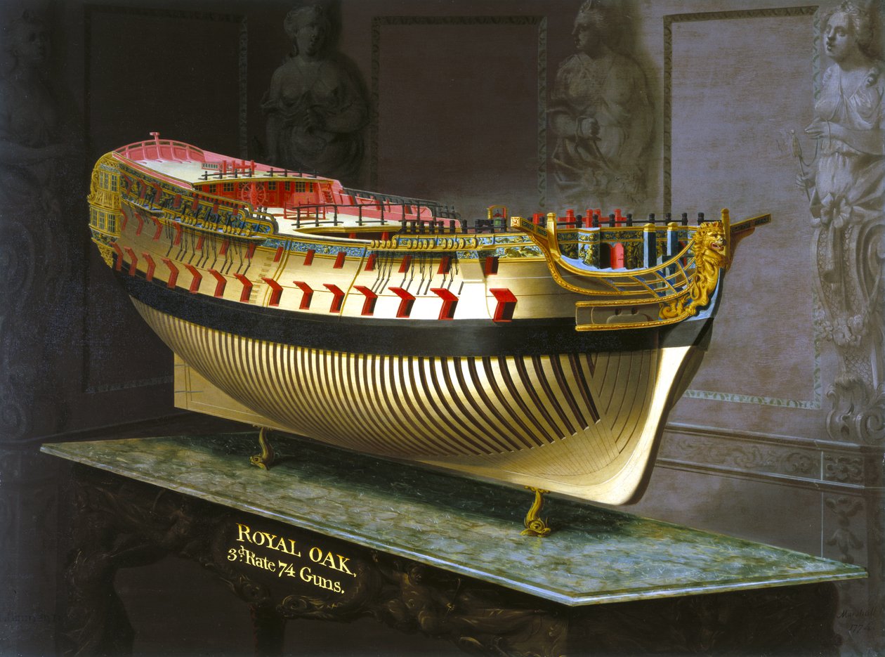 HMS Royal Oak, 1773-75 de Joseph Marshall