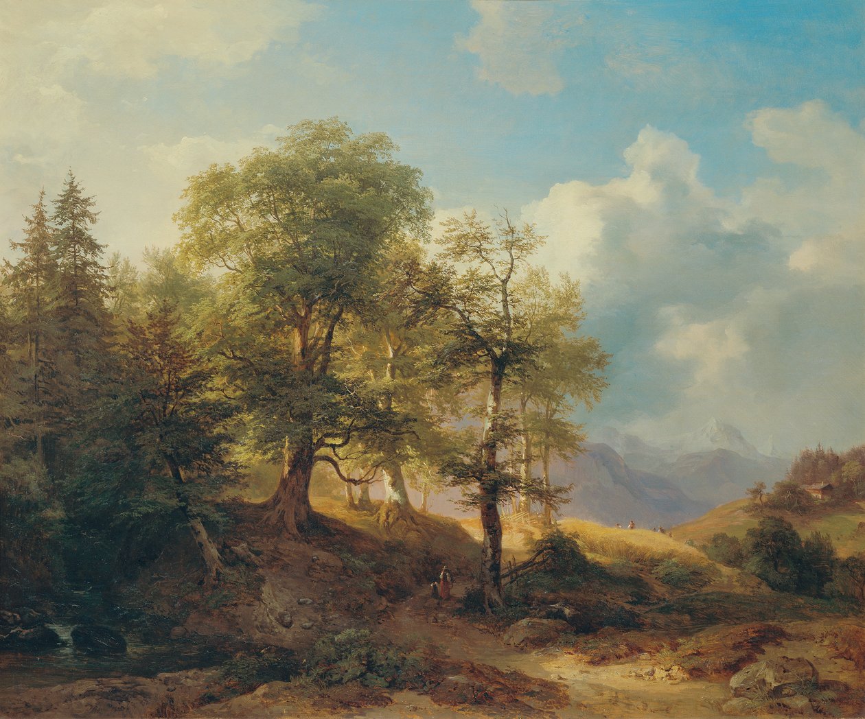 Paisaje de verano en las altas montañas. de Joseph Martin Höger