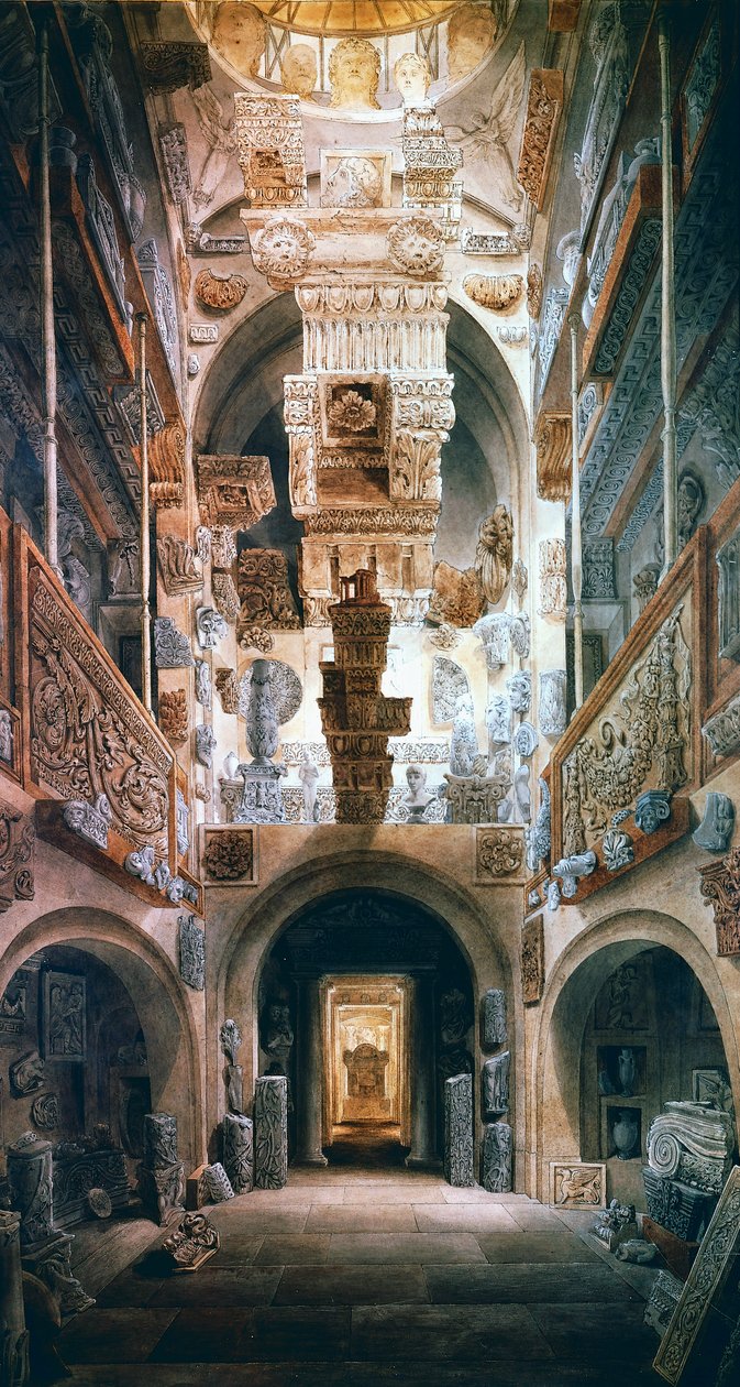 Sala abovedada de la Casa Soane de Joseph Michael Gandy