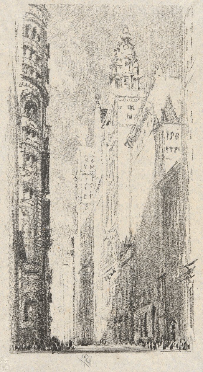 Torres de Broadway de Joseph Pennell