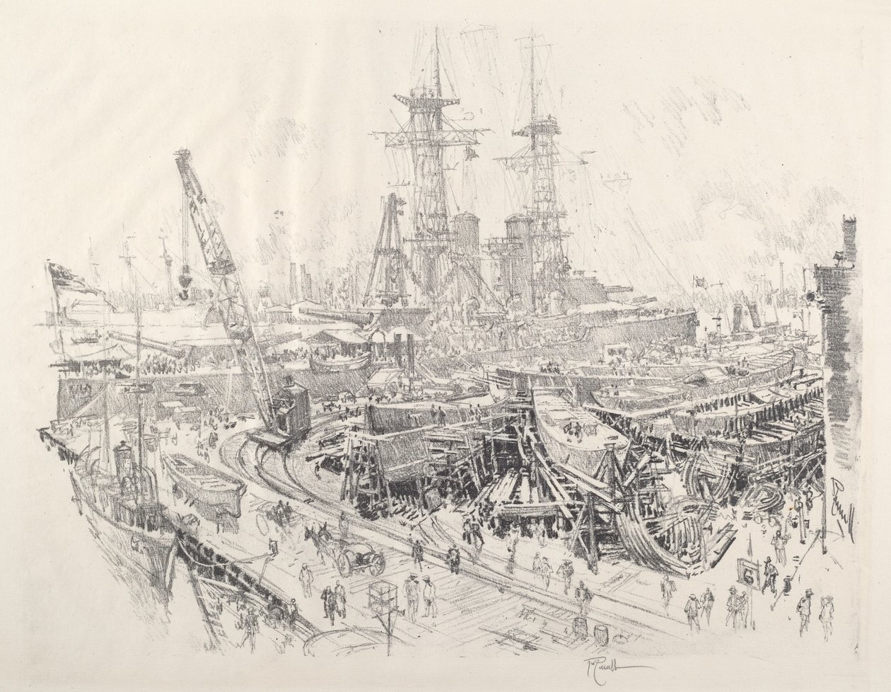 Construcción de cazadores de submarinos de Joseph Pennell