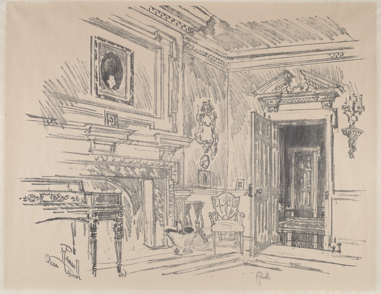 Sala de Dibujo en Cliveden de Joseph Pennell