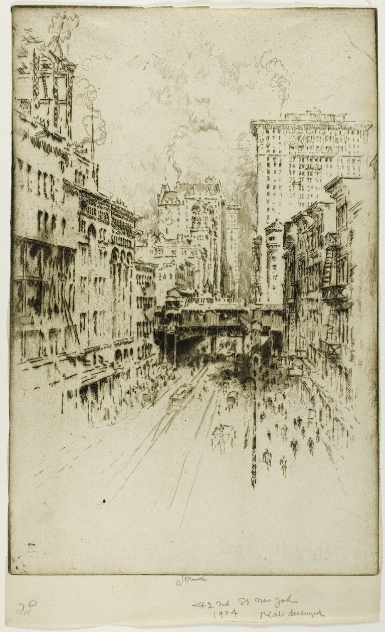 Calle Cuarenta y Dos de Joseph Pennell