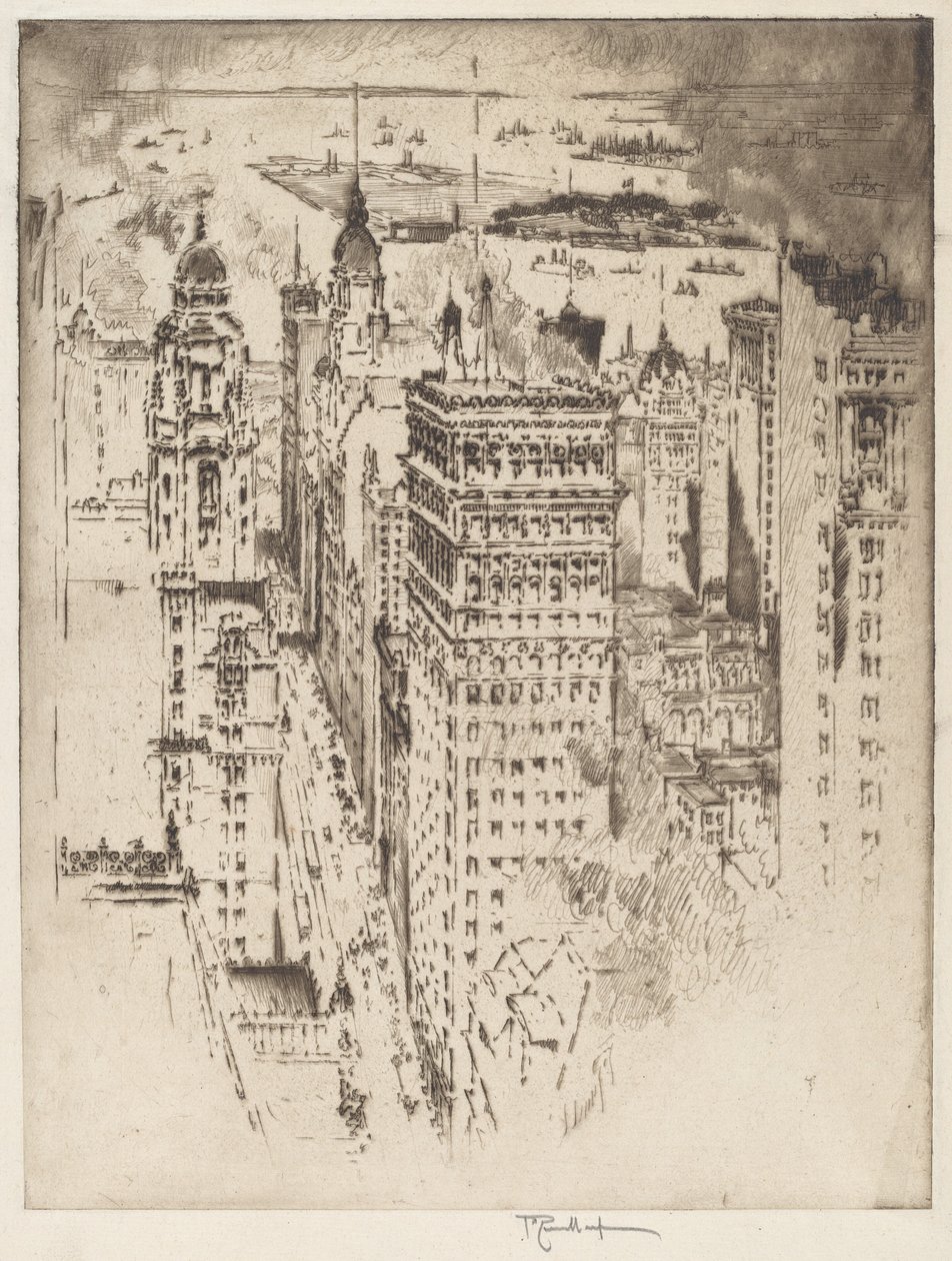 Cornisa Dorada, No.II de Joseph Pennell