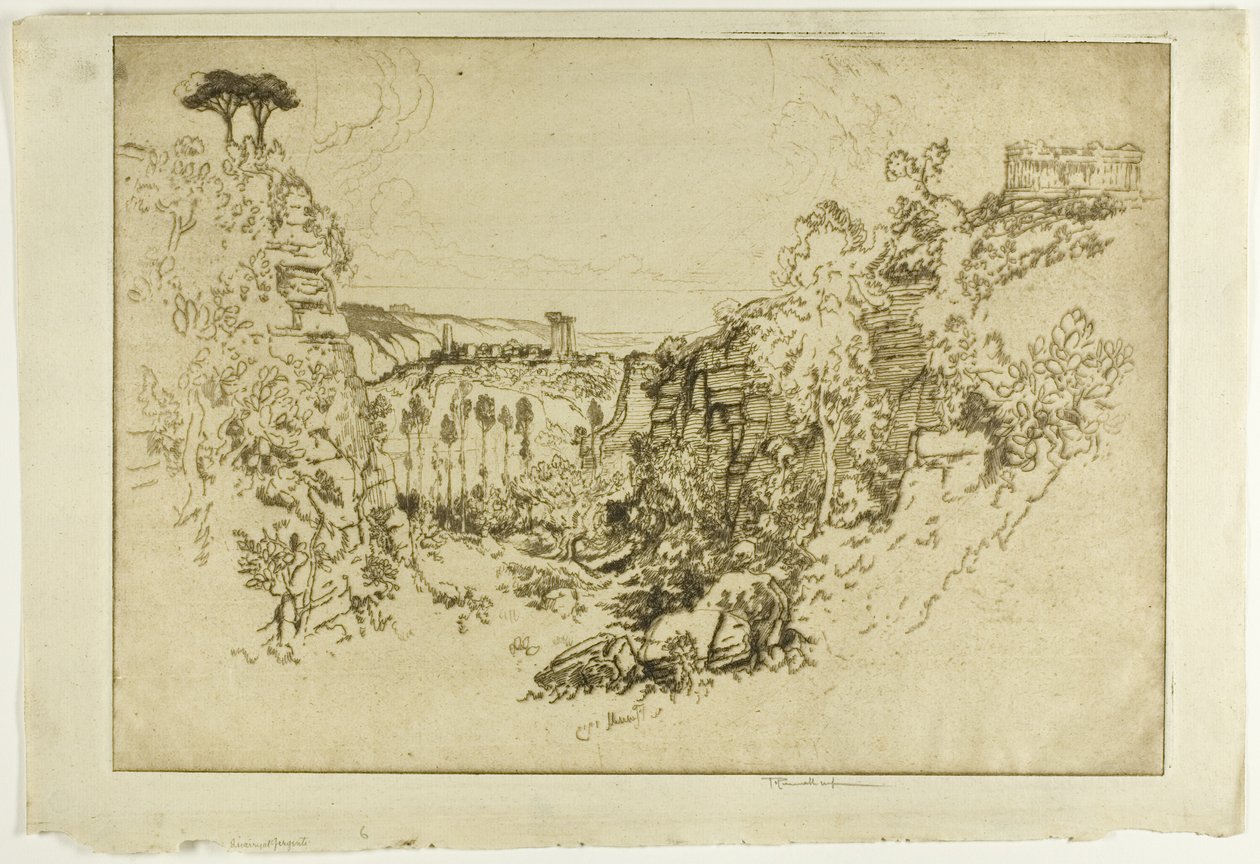Cantera en Girgenti de Joseph Pennell