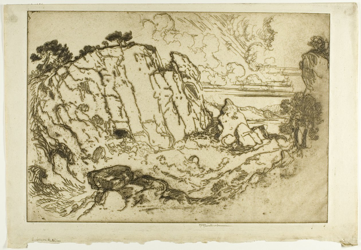 Cantera en Pentelicon de Joseph Pennell