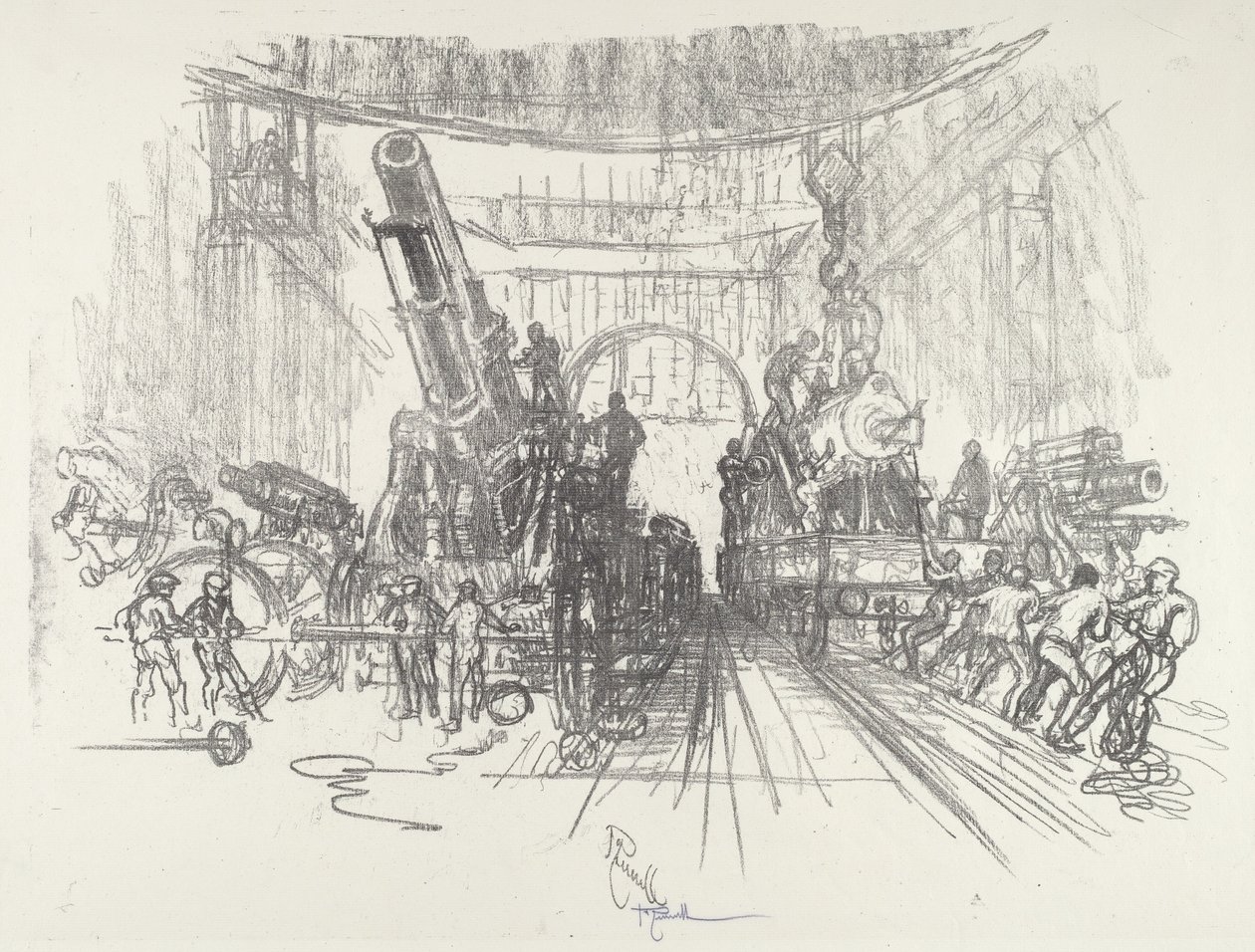 Listo para la guerra, 1916 de Joseph Pennell