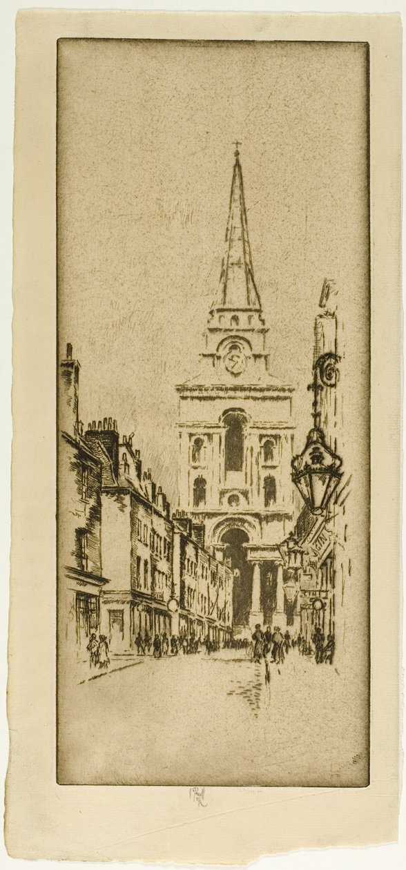 Iglesia de Spitalfields de Joseph Pennell
