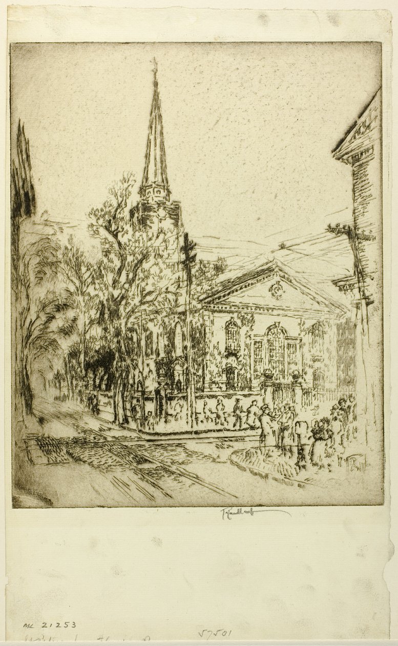 St. Peter, de la calle Pine, Filadelfia de Joseph Pennell
